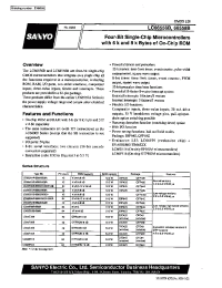 Datasheet LC66508B manufacturer Sanyo